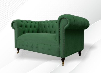 Chesterfield 2 Seater Designer Sofa Couch Upholstery Sofas Couches Fabric Textile